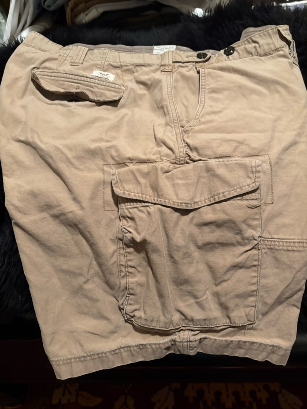 Polo by Ralph Lauren Tan Cargo Shorts with Flap Pockets